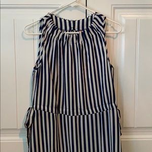 Juicy Couture Jolie Stripe Dress Cinched Halter